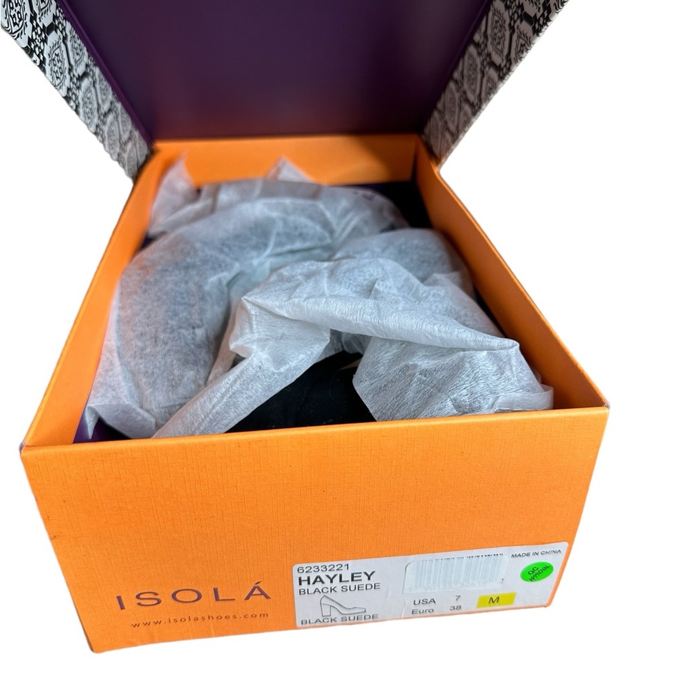New Isola Suede Block Heels - Picture 5 of 5